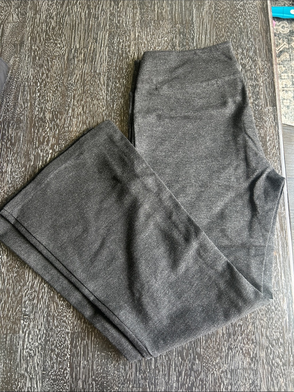 Women’s Boot-Cut Flare Pants in Dark Charcoal Gray